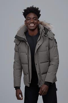 Chamarras Canada Goose Hombre Mexico - Wyndham Abrigos Black Label Grises GC1258674
